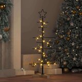 vidaXL Metalna božićna jelka Crna 90 cm Čelik s praškastim premazom | shoptok.hr