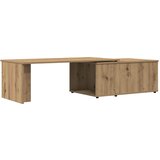 Maison Chic Klubska mizica - kavna mizica - Nizka mizica artisan hrast 150x50x35 cm inženirski les, (21753599) Cene