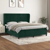  Krevet s oprugama i madracem tamnozeleni 180x200 cm baršunasti | shoptok.hr