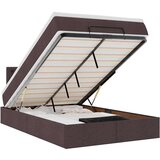 vidaXL Okvir za krevet s madraca tamnosmeđi 120x190 cm od tkanine | shoptok.hr