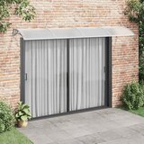 Maison Chic Nadstrešek - Senčniki za vrata siv in prozoren 350x75 cm polikarbonat, (22039946) | Shoptok.si