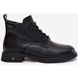 VINCEZA Insulated Leather Ladies Boots Low Heel | shoptok.hr