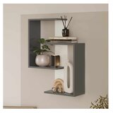 Hanah home Zidna polica Lisbon Anthracite White | Eponuda.com