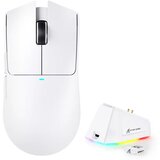 Attack Shark bežični gaming miš X11 PAW3311/22000 dpi/trimode/white + charging dock Cene