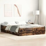  Okvir za krevet boja dimljenog hrasta 140x200 cm | shoptok.hr