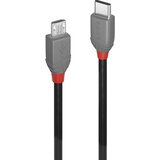 Lindy USB kabel USB 2.0 USB-C® vtič\, USB-mikro-B vtič 3.00 m črna 36893, (20561851) | Shoptok.si