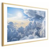  Plakat Symphony of Light: Sun and Clouds Playing Together on a Beautiful Sky 30x21 Zlatni okvir s margom | shoptok.hr