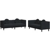 Maison Chic Sedežna garnitura - kavč 2-delna z vzglavniki črn žamet, (21728555) | Shoptok.si