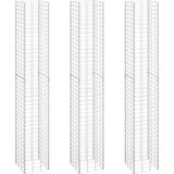 vidaXL gabionske povišene gredice 3 kom 30 x 30 x 200 cm željezne | shoptok.hr