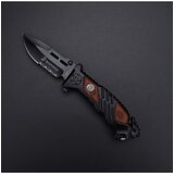 Mtech sklopivi nož Iron Mike crni/drvo | ePonuda.com