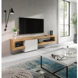 MID.YOU Nizka Omarica Samba, Barva Hrasta, Bela | Shoptok.si