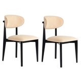 Hanah home stolica lionte - beige, black beigeblack chair set (2 pieces) | ePonuda.com