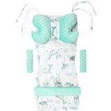 Medi Partners Stroller insert in a 4-piece set - Ocean + minty Minky Cijene