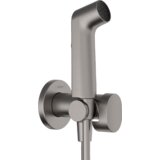 Hansgrohe ecosmart higijenski tuš za toplu vodu sa držačem za tuš i tuš crevom crna/hrom 29232340 | ePonuda.com