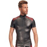 NEK moški top z rdečimi vložki in zadrgo (črn) - L | Shoptok.si