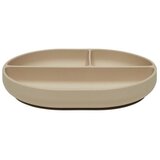 OYOY Mini Bež silikonski dječji tanjur 17x21,5 cm Enkei – Cijene