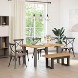  Klupa za blagovanje NOAIN 120 x 41 x 45 cm Masivna borovina | shoptok.hr