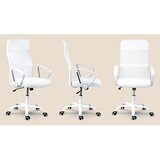 Sofotel Tamar 2468 ergonomska uredska stolica od mikromreže – bela | Shoptok.si