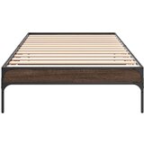  Okvir za krevet smeđi hrast 90x190 cm konstruirano drvo i metal | shoptok.hr
