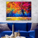 Wallity 292880360_70100 multicolor decorative canvas painting Cene