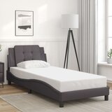  Okvir kreveta s LED-om bez madraca Zadar sivi 80 x 200 cm | shoptok.hr
