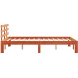  Okvir kreveta s uzglavljem voštano smeđi 140x190 cm od borovine | shoptok.hr