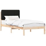  Krevetni okvir s tapiciranim uzglavljem Crna 100 x 200 cm | shoptok.hr