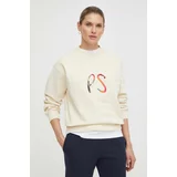 PS Paul Smith Bombažen pulover ženska, bež barva