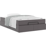  Okvir kreveta s madracem Ostalo 2 kom. Siva PVC 120 x 190 cm | Shoptok.si