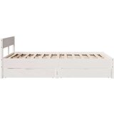 vidaXL Okvir kreveta bez madraca bijeli 135 x 190 cm masivna borovina | shoptok.hr