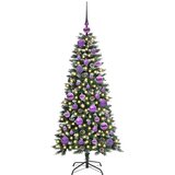 vidaXL Umestno božično drevo med 150 LED Zelena 50 x 50 x 120 cm | Shoptok.si