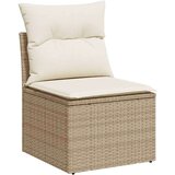  9-dijelni set vrtnih sofa s jastucima bež od poliratana | shoptok.hr