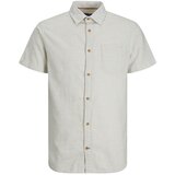 Jack & Jones Košulja 'Abel' bež siva / crna / bijela | shoptok.hr
