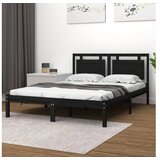  Za krevet od masivne borovine crni 200 x 200 cm | shoptok.hr