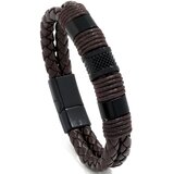IZMAEL Narukvica KE-34322 - Smeđa / Crna | shoptok.hr