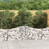  Lučne gabionske košare 25 kom 200x50x60/80 cm pocinčano željezo | shoptok.hr
