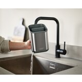 Joseph Joseph Odcejalnik posode za pribor iz nerjavečega jekla v sijajno srebrni barvi 11x11,5 cm Duo Steel – | Shoptok.si
