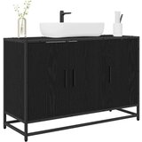 vidaXL Kopalniška omara za umivalnik Črni hrast 90 x 33 x 60 cm | Shoptok.si