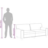  Dvosjed od tkanine cappuccina 140 cm od umjetne kože | shoptok.hr