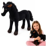  Plišani konj Plišana igračka Maskota Crni 40cm x 37cm | shoptok.hr