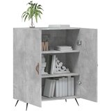 vidaXL Komoda betonsko siva 69,5x34x90 cm inženirski les | Shoptok.si
