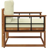  Srednja sofa za van Čvrsto drvo akacije Prirodna - Prirodna boja i krem Mreža | shoptok.hr