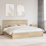  Konstrukcija postelje s predalom Sonoma hrast 200 x 200 cm, (5000121474) | Shoptok.si