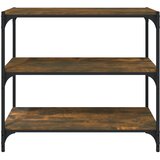 Ormarić za knjige boja hrasta 80x33x70,5 cm drvo i čelik | Eponuda.com