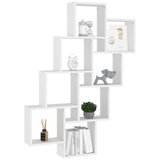 Kockaste zidne police bijele 90 x 15 x 119 cm konstruirano drvo | Eponuda.ba