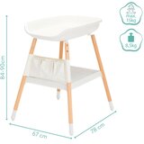 Fillikid stol za prematanje s podlogom, bijeli | shoptok.hr