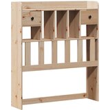 vidaXL Krevet s regalom za knjige bez madraca 75x190 cm borovina | shoptok.hr