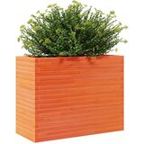 vidaXL Vrtno cvetlično korito vošč. rjavo 90x40x68,5 cm trdna borovina | Shoptok.si