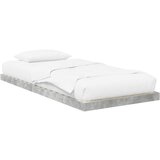 vidaXL Posteljni okvir Betonsko siva 75 x 190 cm Konstruiran les, (5000121449) | Shoptok.si