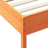  Knjižna postelja brez vzmetnice vošč. rjava 120x190 cm borovina, (21791740) | Shoptok.si